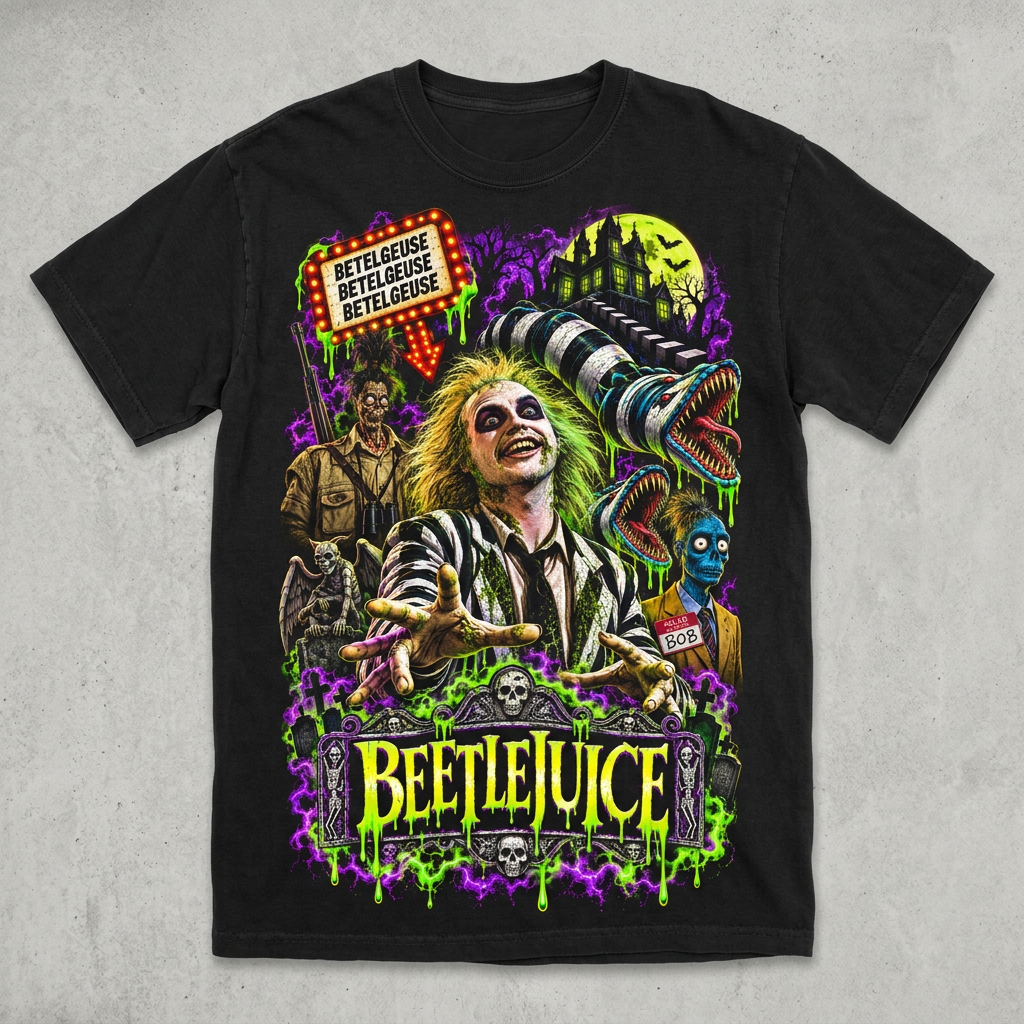 Beetlejuice Graphic Tee | Choose Your Shirt Brand