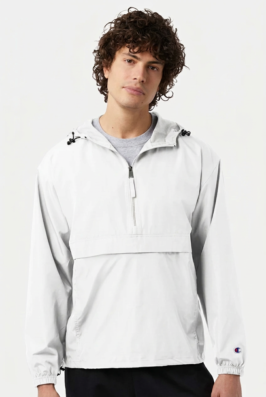 Champion Windbreaker with Embroidered Pocket Logo