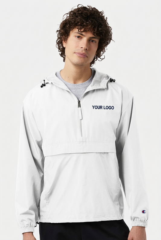 Champion Windbreaker with Embroidered Pocket Logo