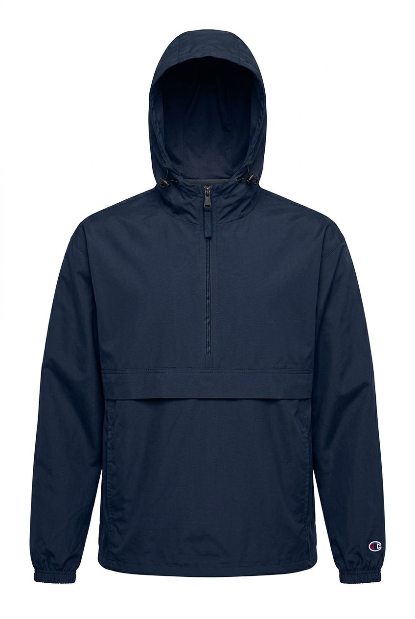 Champion Windbreaker with Embroidered Pocket Logo
