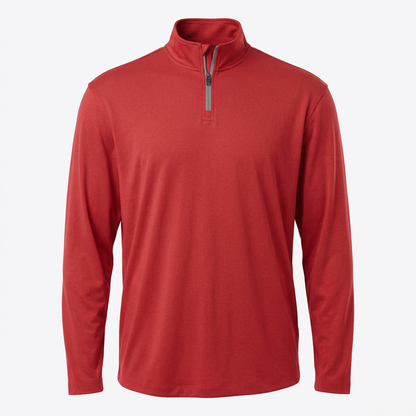 Men's Performance Quarter-Zip Pullover with Custom Embroidery