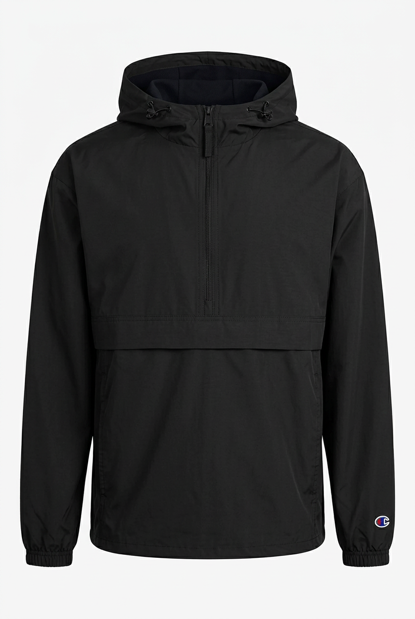 Champion Windbreaker with Embroidered Pocket Logo