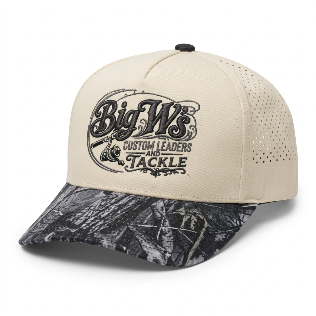 Big W’s Embroidered Camo-Brim Hat