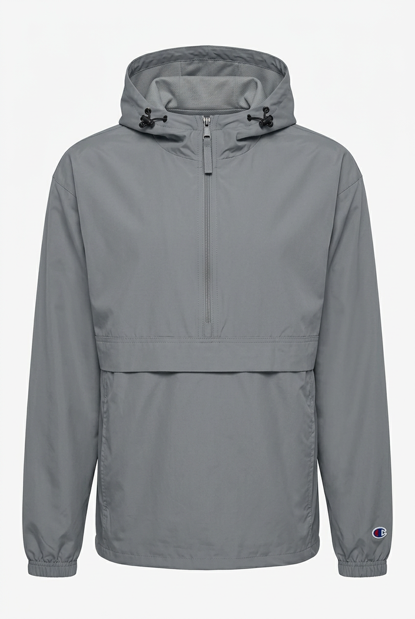 Champion Windbreaker with Embroidered Pocket Logo