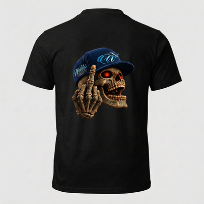 Walitos Skull Graphic Black T-Shirt