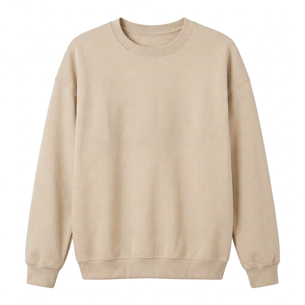 Blank beige crewneck sweatshirt for personalized MAMA design preview
